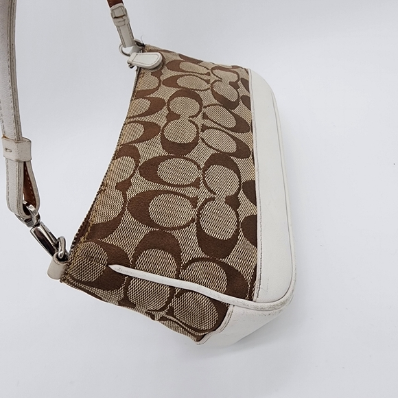 Coach 6094 Demi Mini Signature Canvas Leather Bag Wristlet - Picture 14 of 16